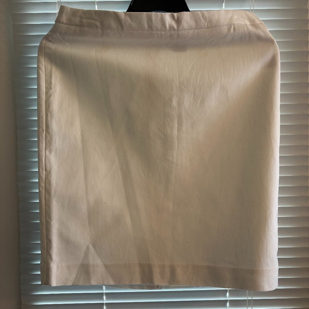 Liz Claiborne Classic White Pencil Skirt - Size 12